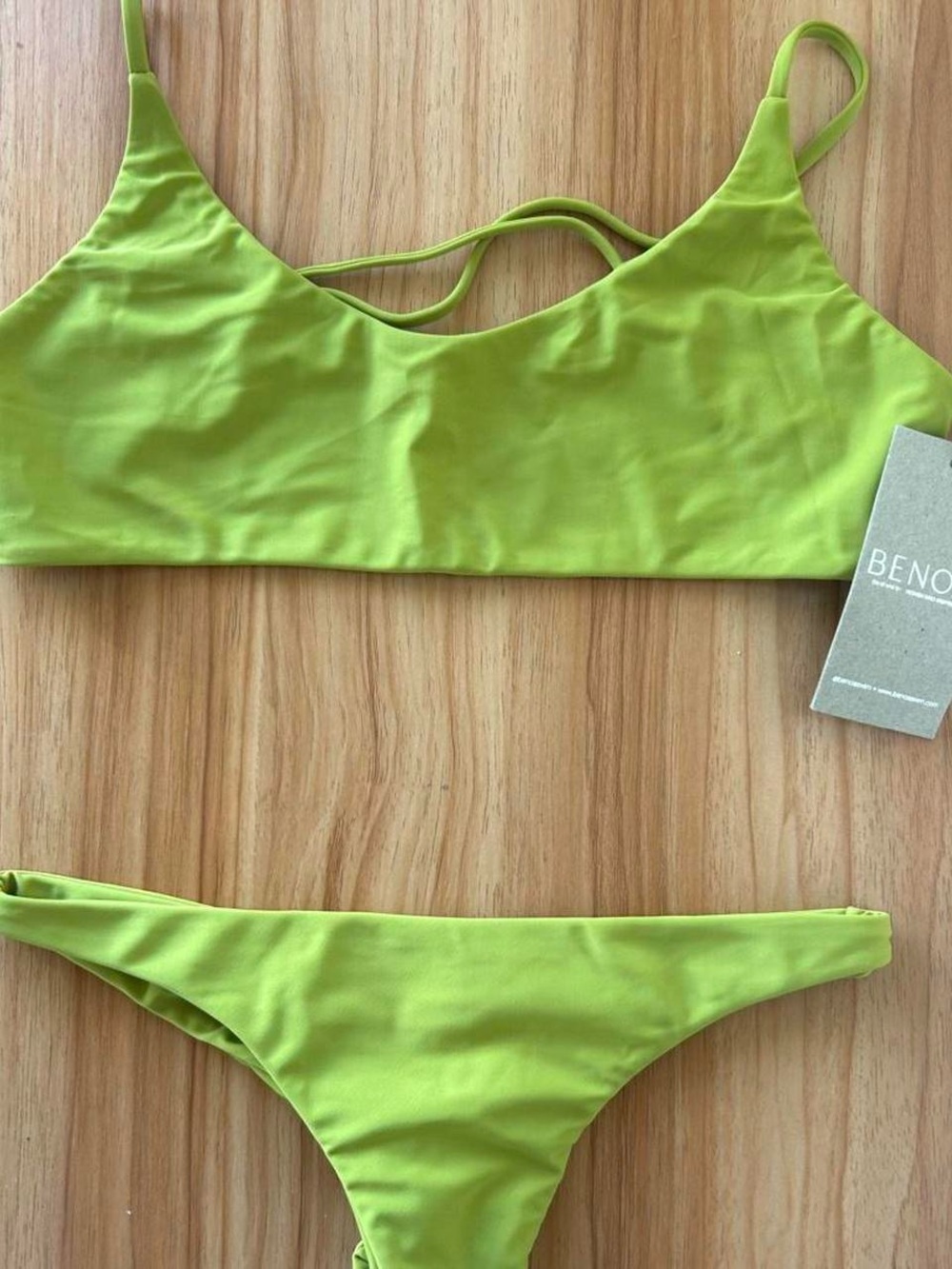 Benoa Lime Green Bikini Set - Two Piece Swim